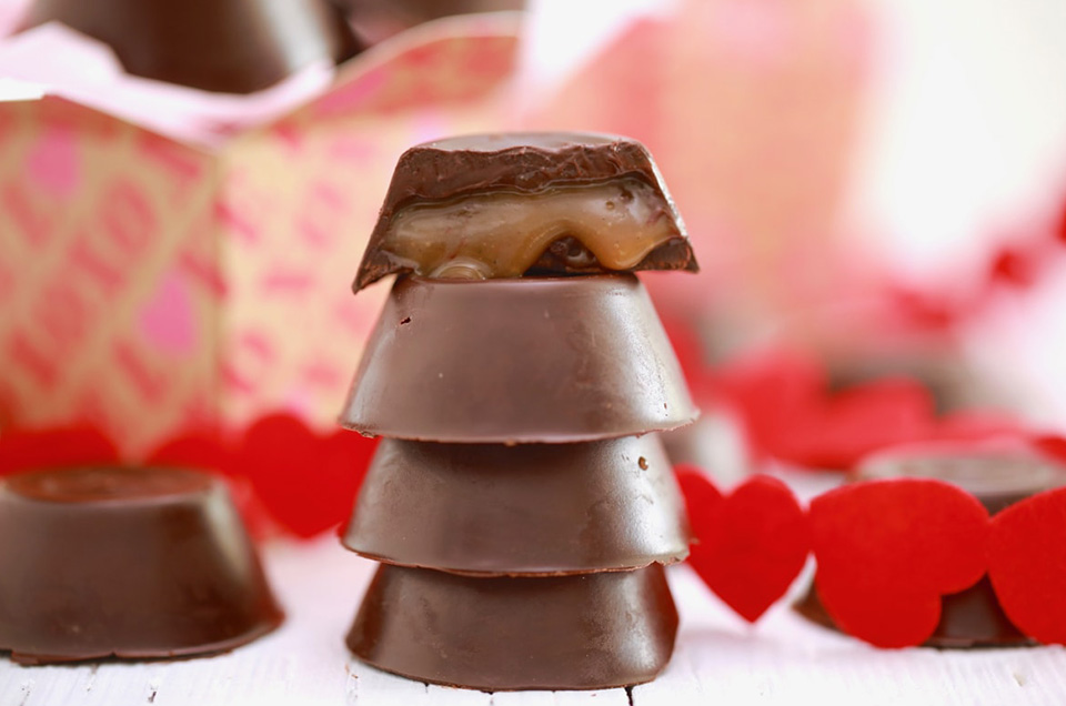 Cioccolatini con ripieno al miele